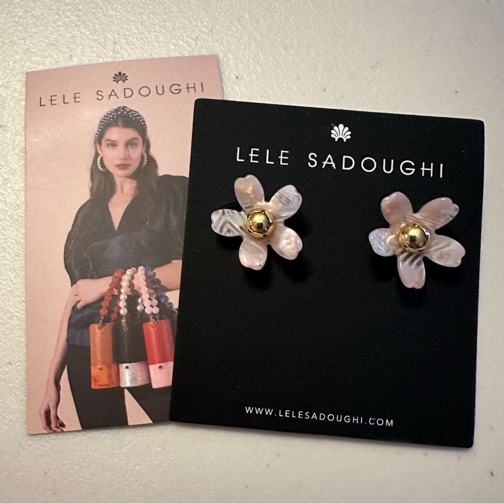 Lele Sadoughi Garden Flower Stud Earrings - Picture 2 of 10